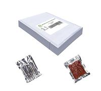 CANLENPK Lot de 100 petits sacs sous vide argentés et transparents, 10 x 15 cm, pour repas, collations, fruits, noix, vapeur, congélation