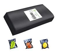 CANLENPK Petits sacs hermétiques sous vide noirs à l'arrière et à l'avant transparent, faites bouillir la vapeur et le congélateur, sacs hermétiques de qualité commerciale (10.2x20.3 cm)