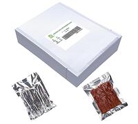 CANLENPK Sacs d'étanchéité sous vide 15 x 20 cm avec dos argenté et avant transparent, sacs scellables pour aliments, collations, fruits, noix, bouillir la vapeur, congeler la chaleur,