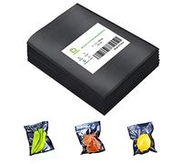 CANLENPK Sacs Sous Vide 15x20cm/6x8 Pouces, Dos Noir Avant Transparent, Mini Sachets Stockage Nourriture, 100 Pièces