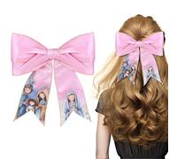 Canlierr Grandes pinces à cheveux de Noël - 21,1 x 23,1 cm - Jésus rose - Accessoires de coiffure de Noël - Barrettes en métal - Pour femme - Cadeau de Noël