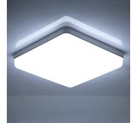 CANMEIJIA Plafonnier Led 36W Luminaire Plafonnier 6500K 3540LM Plafonnier Salon IP44 Plafonnier Salle de Bain Eclairage De Plafond, Convient Pour Cuisine, Couloir, Chambre à Coucher,23CM