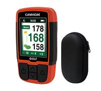 Canmore HG200 GPS et Etui de Golf - Écran Couleur avec Plus de 41 000 données essentielles sur Les Parcours de Golf et Feuille de pointage - Parcours gratuits dans Le Monde Entier,Orange
