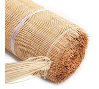 Cannage Rouleau pour Meuble, 60cm de Large, Rouleau de Cannage Rotin Naturel, Cannage Rotin pour Chaise, Canne Rotin pré-tissée Tissu à Ouverte pour Tête de lit, Commode Porte(40x300cm)