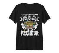 Canne à Carpe Humour Pêcheur Cadeau Carp Peche Carpiste T-Shirt Haut de Gamme