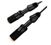 Canne à Glace télescopique de qualité Professionnelle Combo 50 cm Carbone M/ML/MH Puissance Ensemble rétractable matériel pêche d'hiver pôle Filature Portable Eau salée, Eau Douce, Glace, Bar(ML)