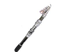 Canne à Pêche 1.8m-3.30m Canne à pêche Carbone télescopique Corps en métal Cannes mer Eau salée(3.0meter)