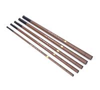 Canne A Peche 1 PCS Resine époxy Simulate Bamboo Design Tail à pêche Haute intensité Ultralight Super Hard Télescopic Fibre de Carbone 2,7-6,3 m(2.7 m)
