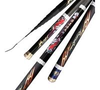 Canne A Peche 2/8 dureté Super Light Fibre Carbone Dur de pêche à Main(3.6M)