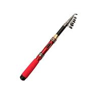 Canne a Peche au Coup Telescopique sous-Tige de Route à réglage M, poignée Droite/poignée, Canne pêche, sous-Tige Moyen et Rapide(Red,110CM)