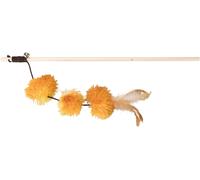 Canne à pêche avec des boules en pompon 50 cm diverses