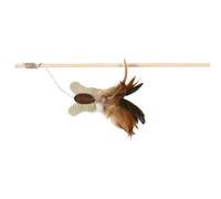 Canne À Pêche Avec Papillon Et Plumes - 45 Cm