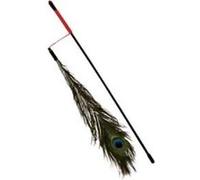 Trixie Canne à pêche pour chat avec plume de paon
