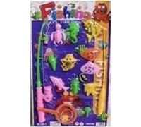 Canne à pêche avec poisson magnétique