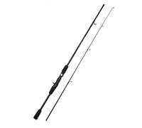 Canne A Peche Canne à pêche au leurre 1,68 m,8 Lancer et en Carbone 2-10 g 2 Sections(Casting Rod,1.65M)