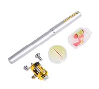 Canne à pêche, canne à pêche de poche, canne à pêche de poche combinée avec stylo et moulinet, stylo pour canne à pêche, petite canne à pêche, canne à pêche pour anniversaire, vacances