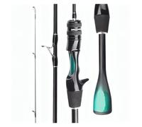 Canne a Peche Canne à pêche Ultra légère en Fibre de Carbone for Carpe, Bar, Truite(Green Casting,1.8m)
