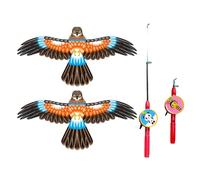 Canne à pêche Caracara Dynamique, 2 pièces, avec Canne de 60Cm et Ligne de 30M, pour, Amusant en Plein air et activité familiale, Jouet Caracara