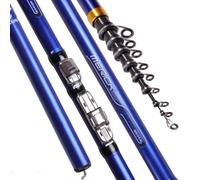 Canne a Peche Carbon Fiber 3.6M 4.5M 5.4M 6.30M Spinning Fishing Rod M Power Telescopic Rock Carp Feeder Surf Canne a Peche telescopique(6.30 m)