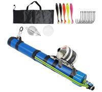 Canne À Pêche Catapulte + Kit De Moulinet, Canne À Pêche À La Mouche Professionnelle, Moulinet De Pêche À Fronde Compact, À La Mouche Portable for Eau Douce(Intermediate)