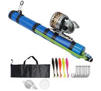 Canne À Pêche Catapulte + Kit Moulinet Canne À Pêche À La Mouche Professionnelle Moulinet De Pêche À Fronde Compact Canne À Pêche À La Mouche Portable(Advanced)