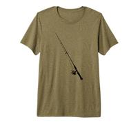 Canne à pêche Croquis du pêcheur T-Shirt Haut de Gamme