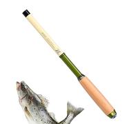 Canne à pêche de poche - Canne à pêche télescopique de poche, accessoires de pêche portable, canne à pêche extensible avec poignée antidérapante pour rivière, bord de lac ou plage