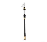 Canne à pêche de surf portable 3 m pour les voyages de vacances | Carbone à haut module pour une puissance brute, poids de fonte de 170 g, guides lisses, finition noire