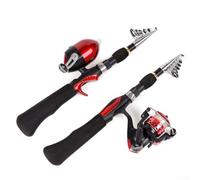 Canne à pêche d'extérieur de 1 6 m avec moulinet, légère et construction pour plusieurs types de pêche (ensemble de pêche droit)
