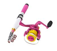 Canne à pêche en Eau Douce, Cannes à pêche en mer pour Hommes - Combo Petit Moulinet de matériel de | Combos de Cannes à Baitcasting, Kit de Canne à de Voyage Portable pour Hommes et