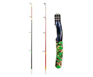 Canne à pêche en fibre de carbone + poignée EVA + guide en acier inoxydable EyeGonex Ensemble canne à pêche télescopique et moulinet | Ensemble télescopique et moulinet en fibre de carbone pour eau