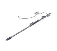 Canne à pêche en métal - Petit bâton de mer - Équipement de glace d'hiver - Léger - Pour les voyages et le matériel de pêche en hiver - Petite canne à pêche automatique sur glace - Accessoires