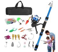 Canne À Pêche Enfant | Canne de Pêche Enfant pour Lancer,Kit Débutant, Ensemble d'Initiation et Set de Pêche pour Eau Salée et Douce