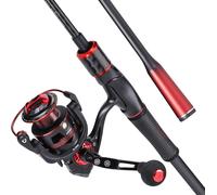 Canne À Pêche Et Moulinet Baitcasting-Taille Moyenne-1,8 M/2,1 M-Profil Bas Avec Poignée En Super Polymère