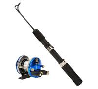 Canne à Pêche et Moulinet Complet | Combo Canne Moulinet Rétractable | Tackle en Fibre De Carbone Taille Voyage Extérieur pour Mer Rivière Lac