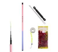 Canne à pêche extensible - Canne courte pour appâts de crevettes | Pêche portable antidérapante pour kayak, pêche, rive, bateau, surf, camping