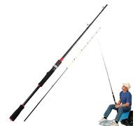 Canne à pêche FRP | Équipement de Heavy Baitcasting Rod | Canne à pêche sensible Canne à pêche en fonte sur terre Canne à pêche Baitcasting Canne à pêche en radeau à queue souple en fonte