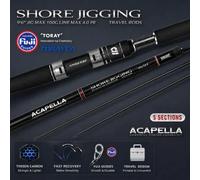 Canne à pêche Kingdom Travel Jigging 2,9m 3,3m Action MF H Fuji Spinning Rods Lure MAX 100g 5 sections pour Jigging et Popping depuis le rivage 25068