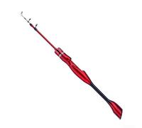 Canne à pêche légère en fibre de carbone extensible 90 cm Rouge 90 cm