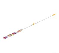 Canne à pêche lumineuse 72,5 cm avec embout phosphorescent nuit | 3 modes d'éclairage alternatifs rouge vert pour une meilleure visibilité nocturne, idéal pour les sessions de faible