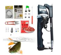 Canne à pêche Pliable, Canne à pêche Pliante | Canne à en Fibre de Verre, Petit,Kit d'équipement de Ergonomique Robuste, leurres de Portables pour Femmes, Hommes, Hommes et Femmes