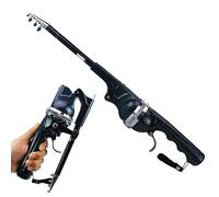 Canne à pêche pliable, Pocket Fisherman, canne à pêche compacte, canne à pêche combo de poche, canne à pêche instantanée Fisherman Canne à pêche télescopique de poche avec conception intégrée Compact