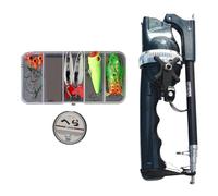 Canne à pêche Pliante, Canne à pêche Portable,Petite Canne à Pliante en Fibre de Verre - Kit d'équipement de Ergonomique Robuste, leurres de Portables pour Femmes, Hommes, Hommes et