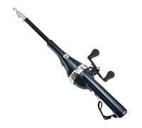 Canne À Pêche Pliante - Pliable De Voyage, Conception Portable Double Bascule | Construction Robuste Et Légère pour La en Plein Air, Format Poche Compact, Idéal Les Voyages, Le C