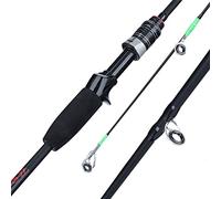 Canne à pêche portable ultra légère en fibre de carbone de 1,8 m - 3 sections - Taille :