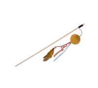 Canne à pêche pour chat avec souris peluche avec catnip baguette, ficelle avec jouet Nobby Pet Orange 95 cm