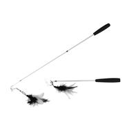 Canne à pêche pour chat Ebi Telescope Noir 2,15x2,15x37 cm