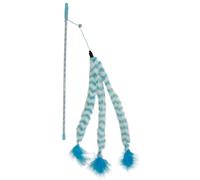 Canne à pêche pour chat fluffy queue Duvoplus Catchy Bleu 44x8x3,5 cm