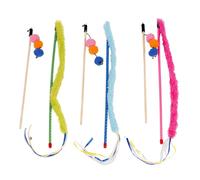 Canne à pêche pour chat queue et ballons Duvoplus Multicolore 52x8x3 cm