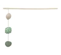 Canne À Pêche Pour Chat - Trixie - 3 Balles En Bois/Tissu - Taille Unique - Mixte - Durable Multicolore